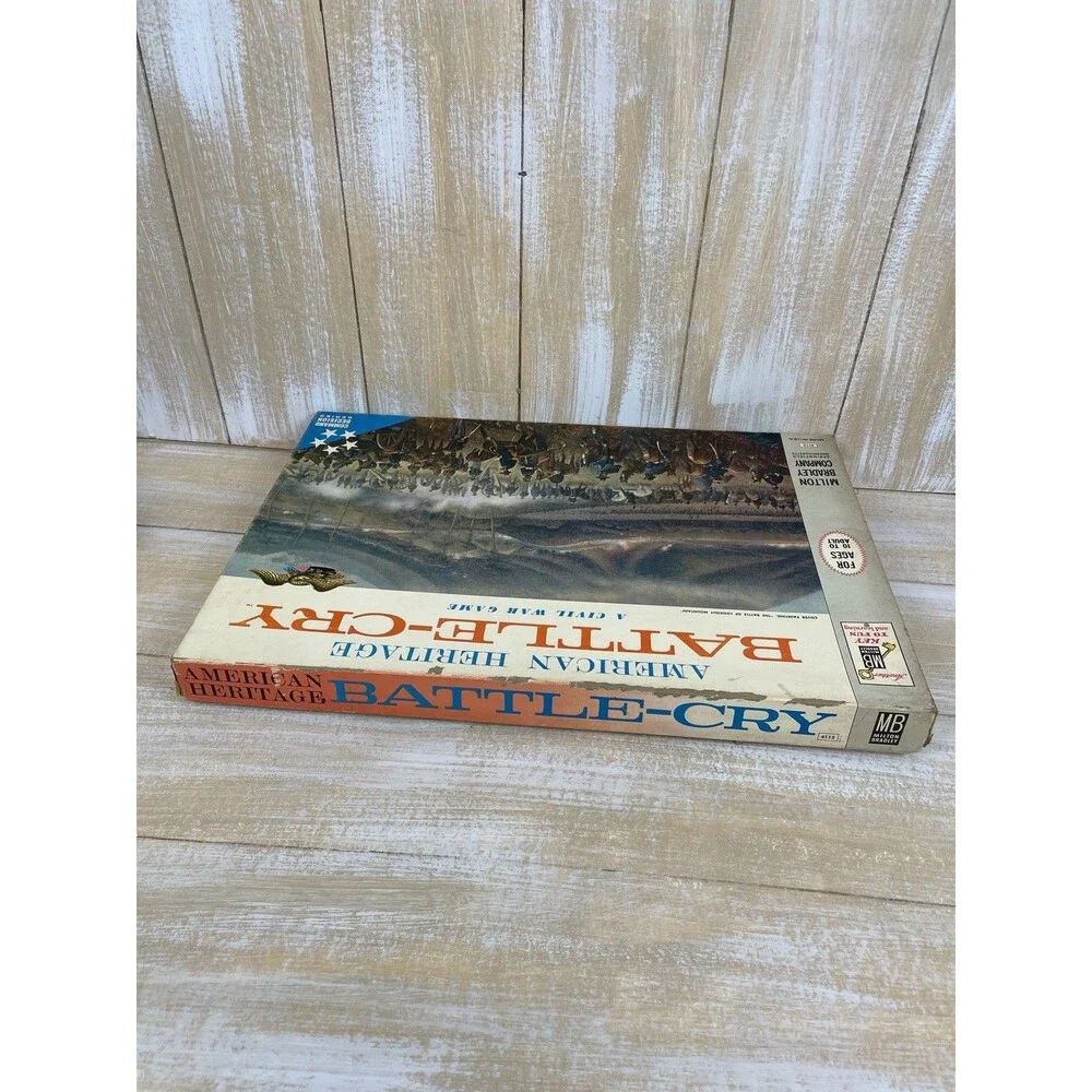American Heritage Battle-Cry A Civil War Board Game #4115 MB 1962 Complete